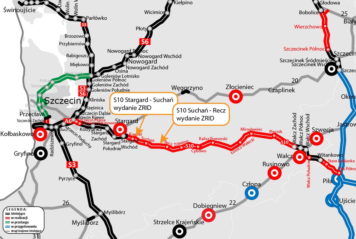 Nowa ekspresówka ze Szczecina. Rusza budowa pierwszych odcinków Nowa ekspresówka ze Szczecina. Rusza budowa pierwszych odcinków