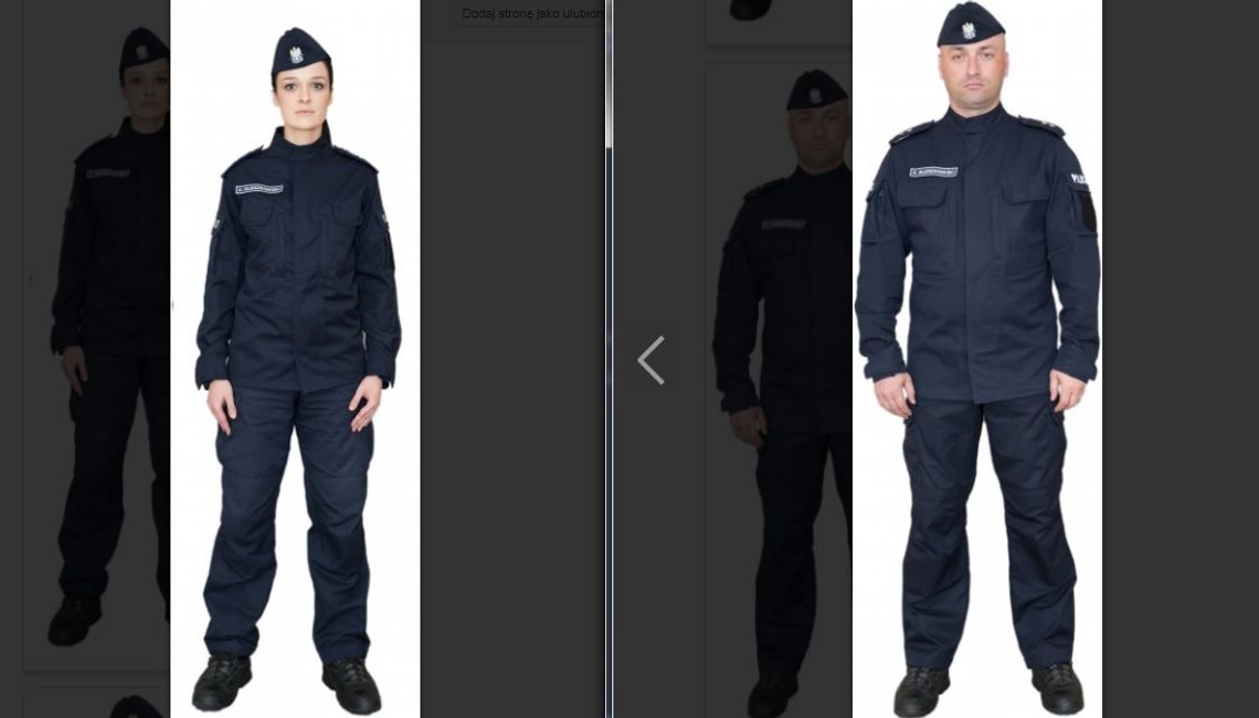 Nowe mundury policjantów - granatowy kolor i furażerka