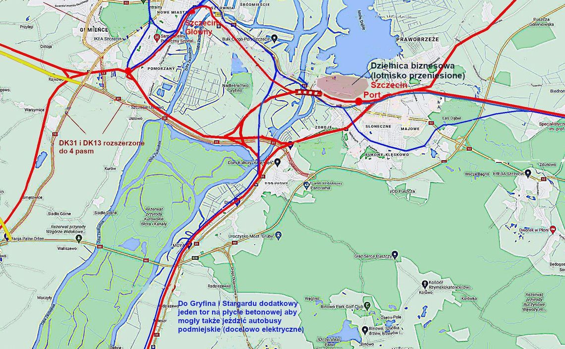 Nie do przyjęcia jest obecna wersja obwodnicy zachodniej dla Szczecina. Korzyści dla Gryfina