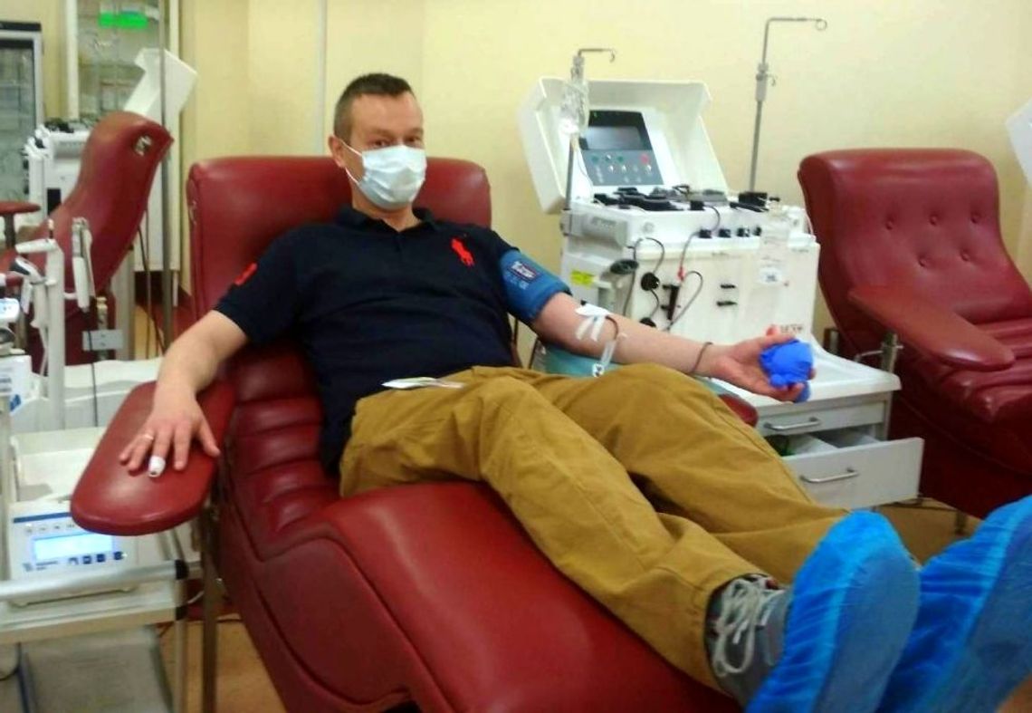 Oddał osocze, by wspomagać leczenie chorych na Covid-19