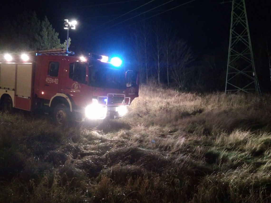 Ogień był widoczny aż z autostrady