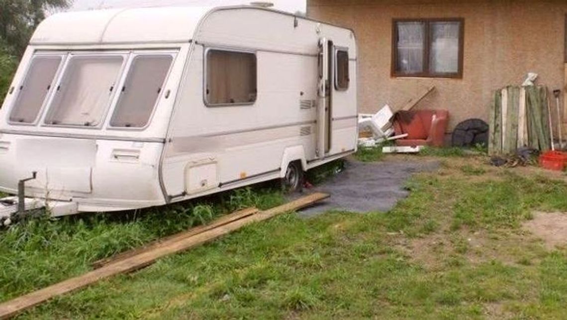 Okradł przyczepę kempingową Okradł przyczepę kempingową