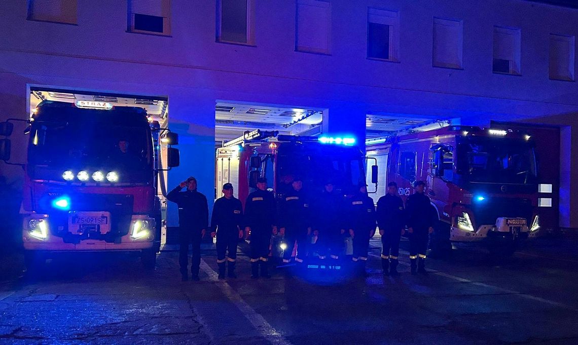 Ostatnia służba druha Edwarda. Strażacy z powiatu gryfińskiego i całego kraju oddali hołd zmarłemu koledze