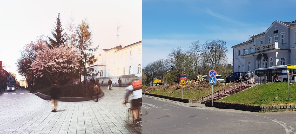 Oszukańcza wizualizacja centrum przesiadkowego Oszukańcza wizualizacja centrum przesiadkowego