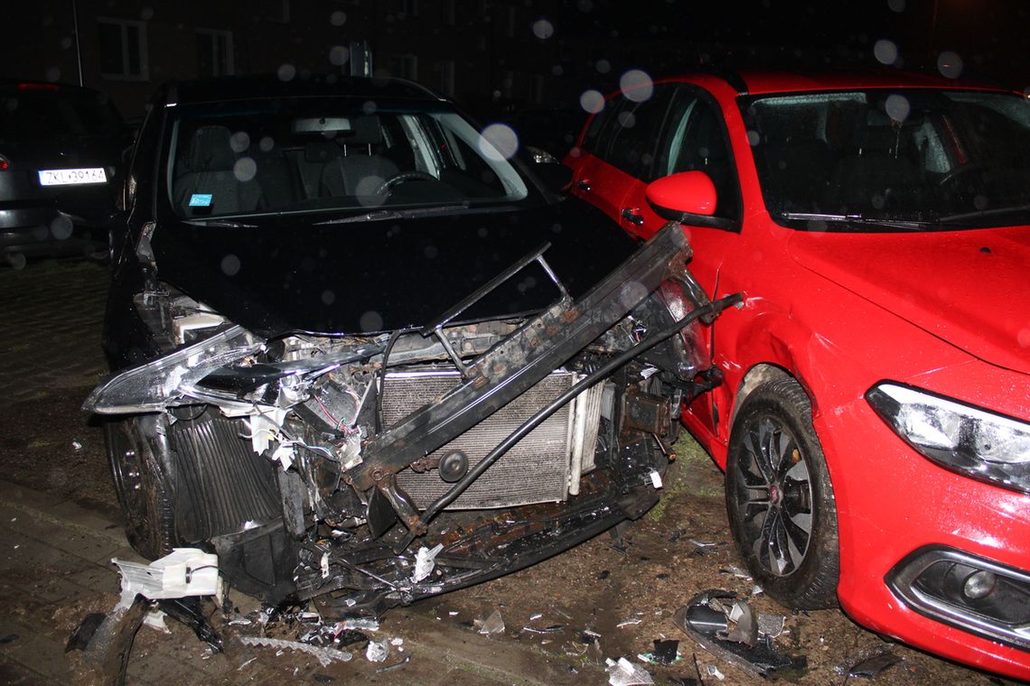 Pijacka zabawa za kółkiem zakończyła się dzwonem na parkingu