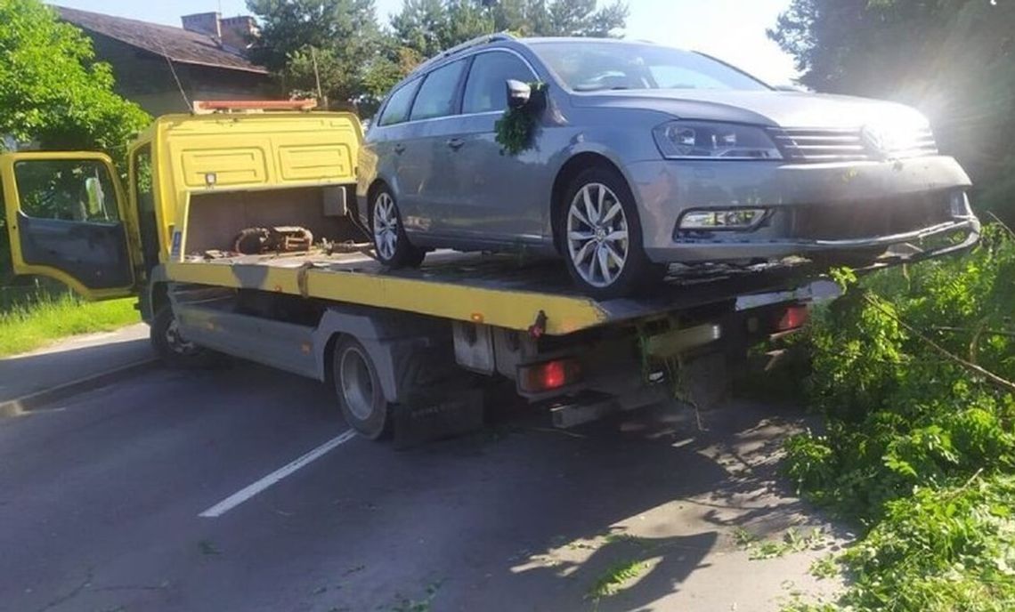 Pijanego kierowcę ścigali gryfińscy policjanci