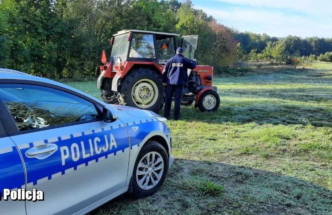 Pijanego ściągnęli z ciągnika