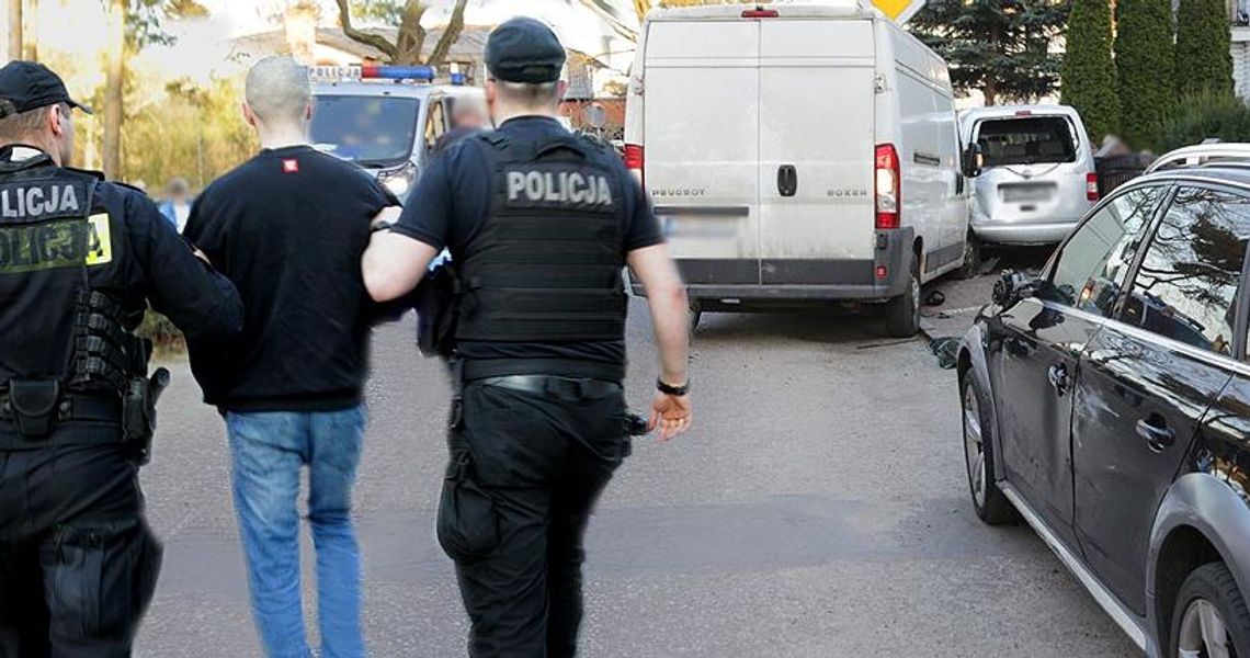 Pijany staranował dwa auta Pijany staranował dwa auta