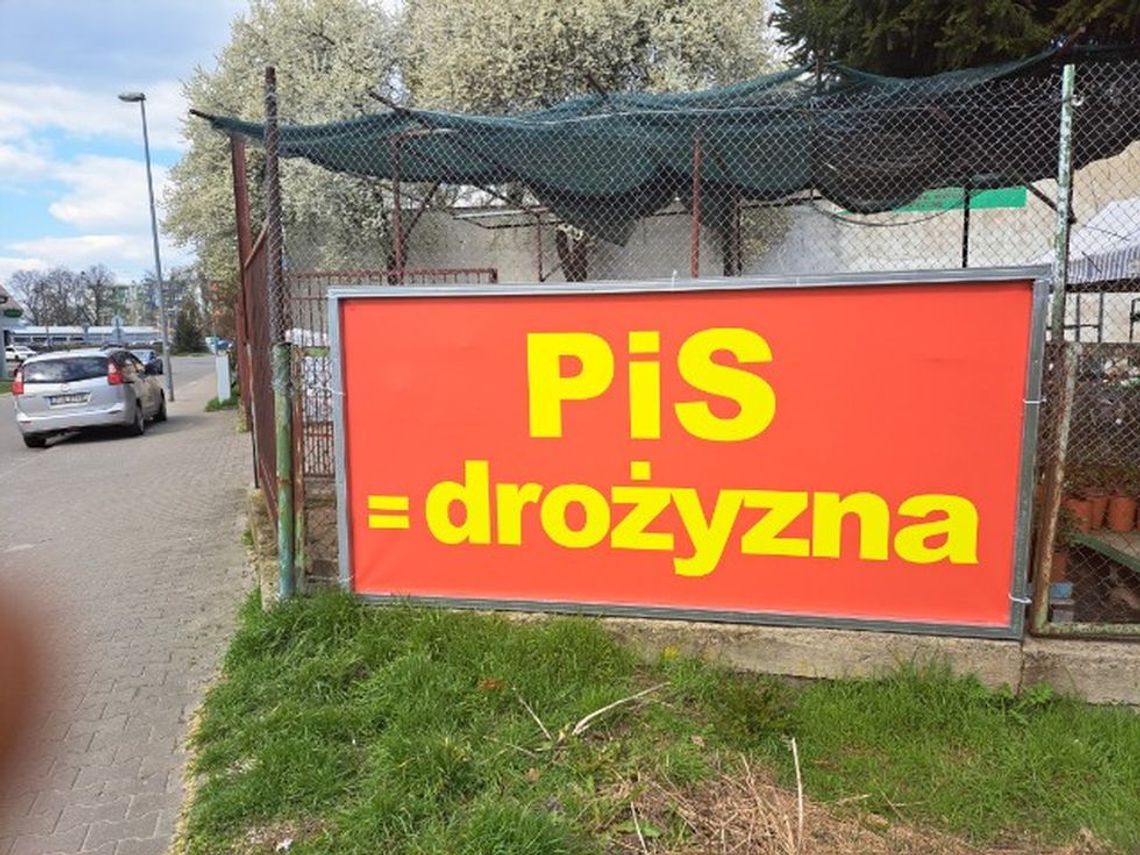 PiS = drożyzna. Banery pojawiają się jak grzyby po deszczu