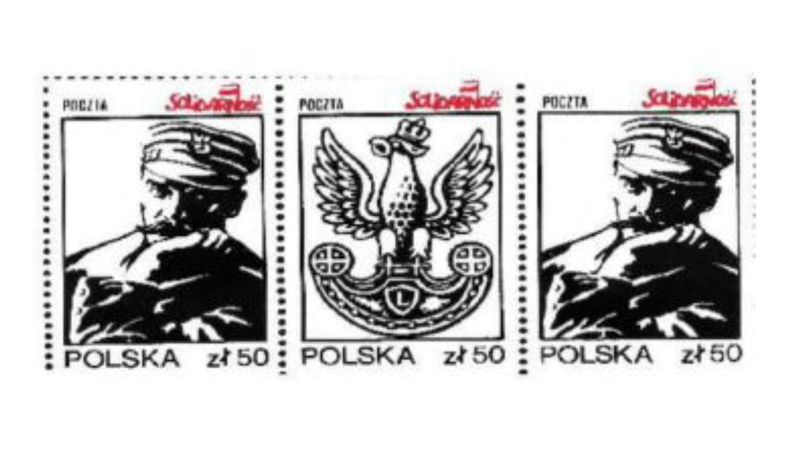 Pocztówki patriotyczne i znaczki ze zbiorów Henryka Tabaki i Tadeusza Kołuckiego na wystawie w bibliotece