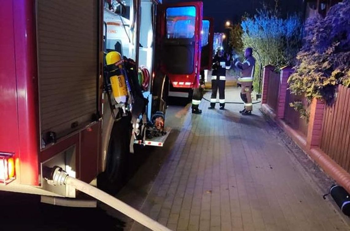 Poddasze zapaliło się od nieszczelnego przewodu kominkowego