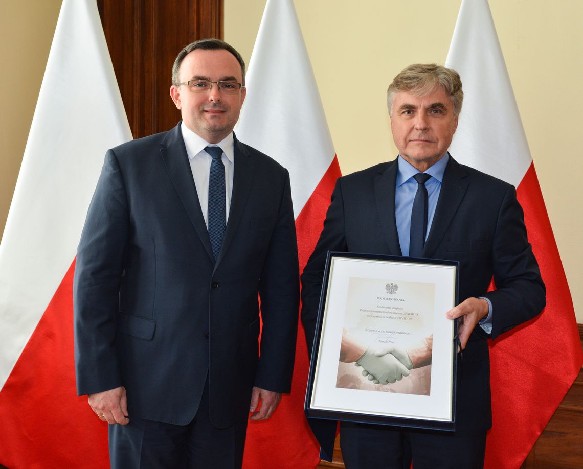 Podziękowania wojewody dla darczyńców Podziękowania wojewody dla darczyńców