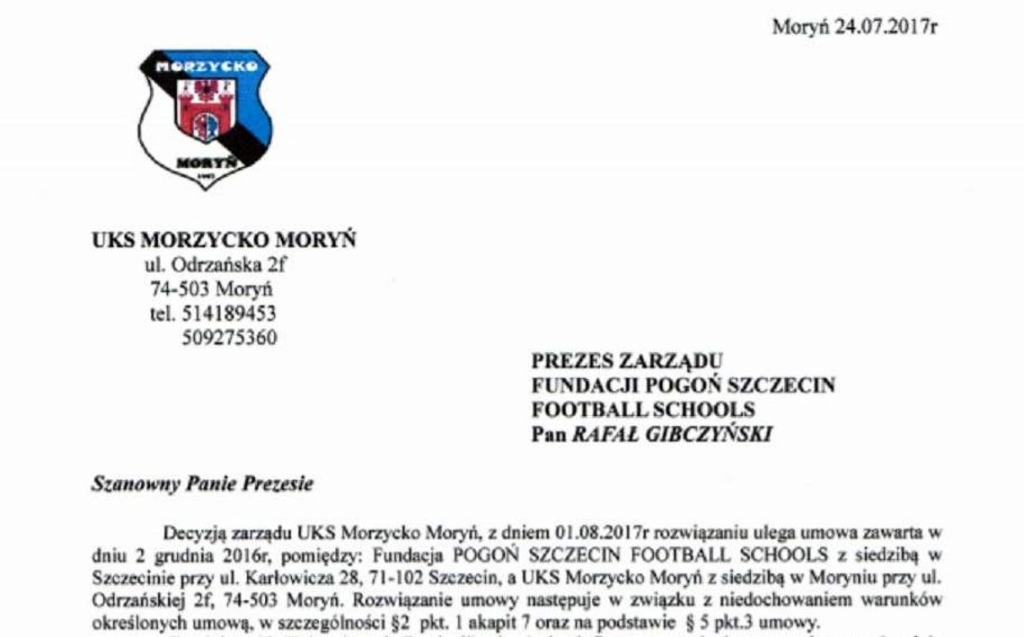 Pogoń Szczecin Football Schools kontra UKS Morzycko Moryń