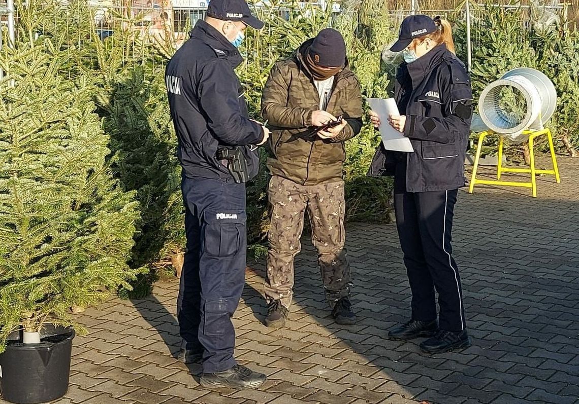 Policjanci kontrolują punkty sprzedaży choinek, ale nie tylko... Policjanci kontrolują punkty sprzedaży choinek, ale nie tylko...
