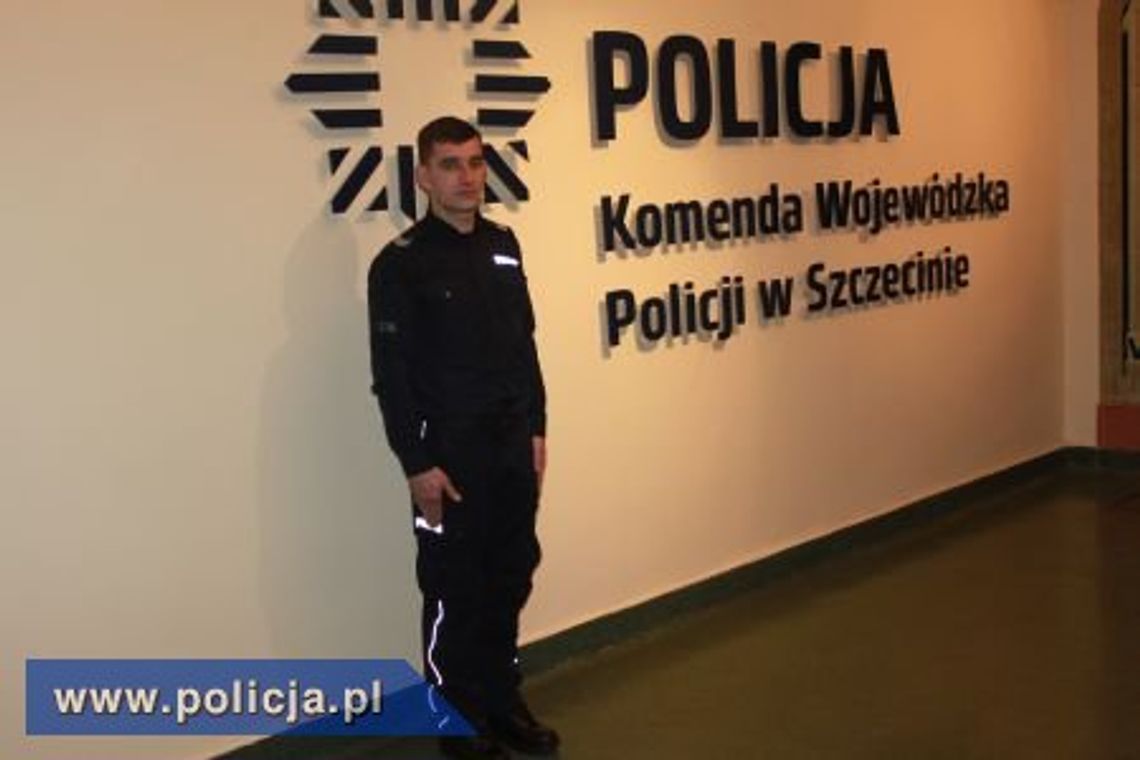 Policjant Łukasz Chojniak wyróżniony przez ministra