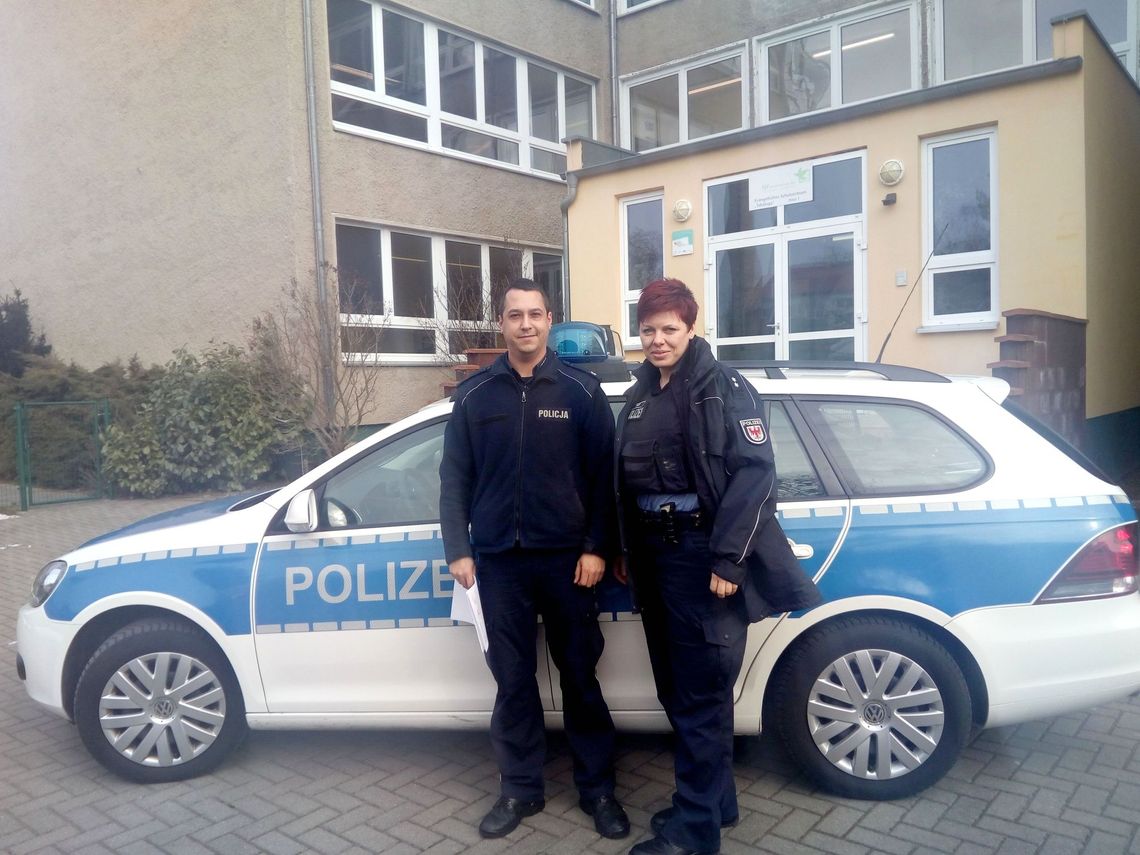 Policjant z Gryfina w Schwedt