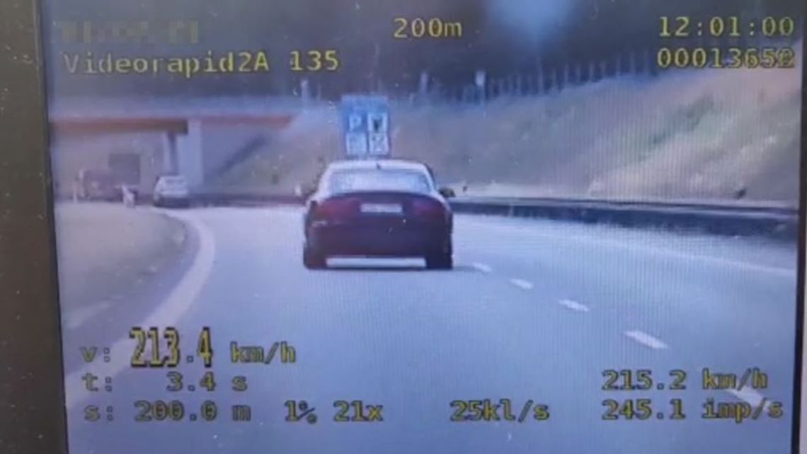 Ponad 200 km/h pędził po S3