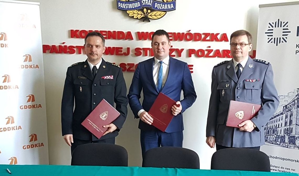Porozumienie GDDKiA, Państwowej Straży Pożarnej i Policji w zakresie współdziałania podczas zdarzeń drogowych