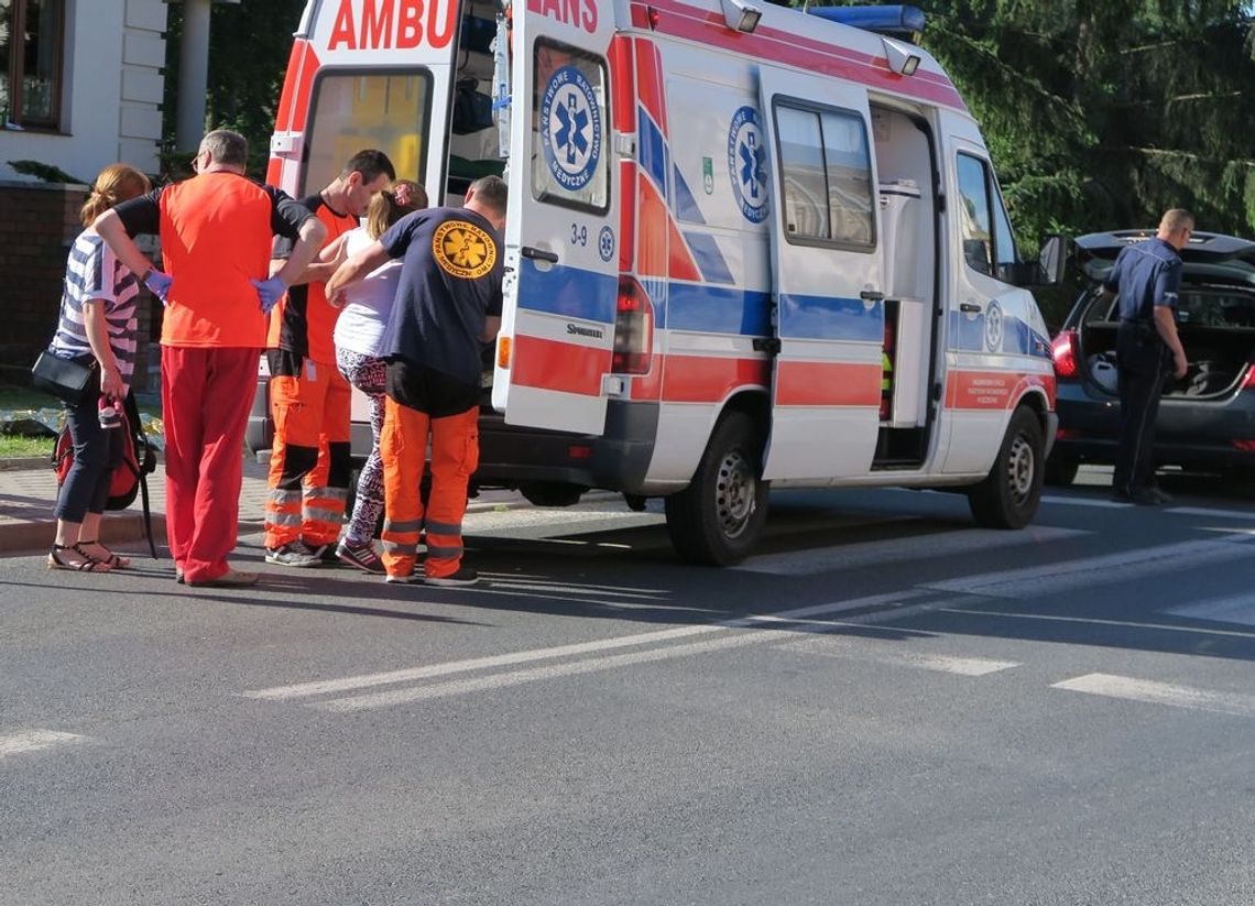 Potrącona na pasach w drodze do szkoły