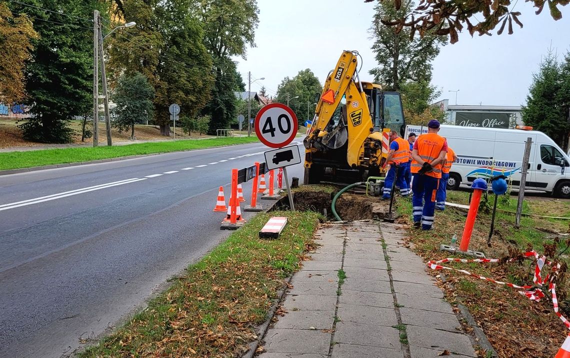 Poważna awaria sieci wodociągowej w Gryfinie. Są przerwy w dostawie wody