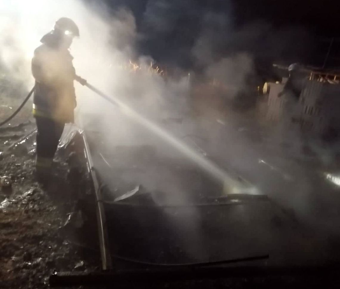 Pożar przyczepy kempingowej Pożar przyczepy kempingowej