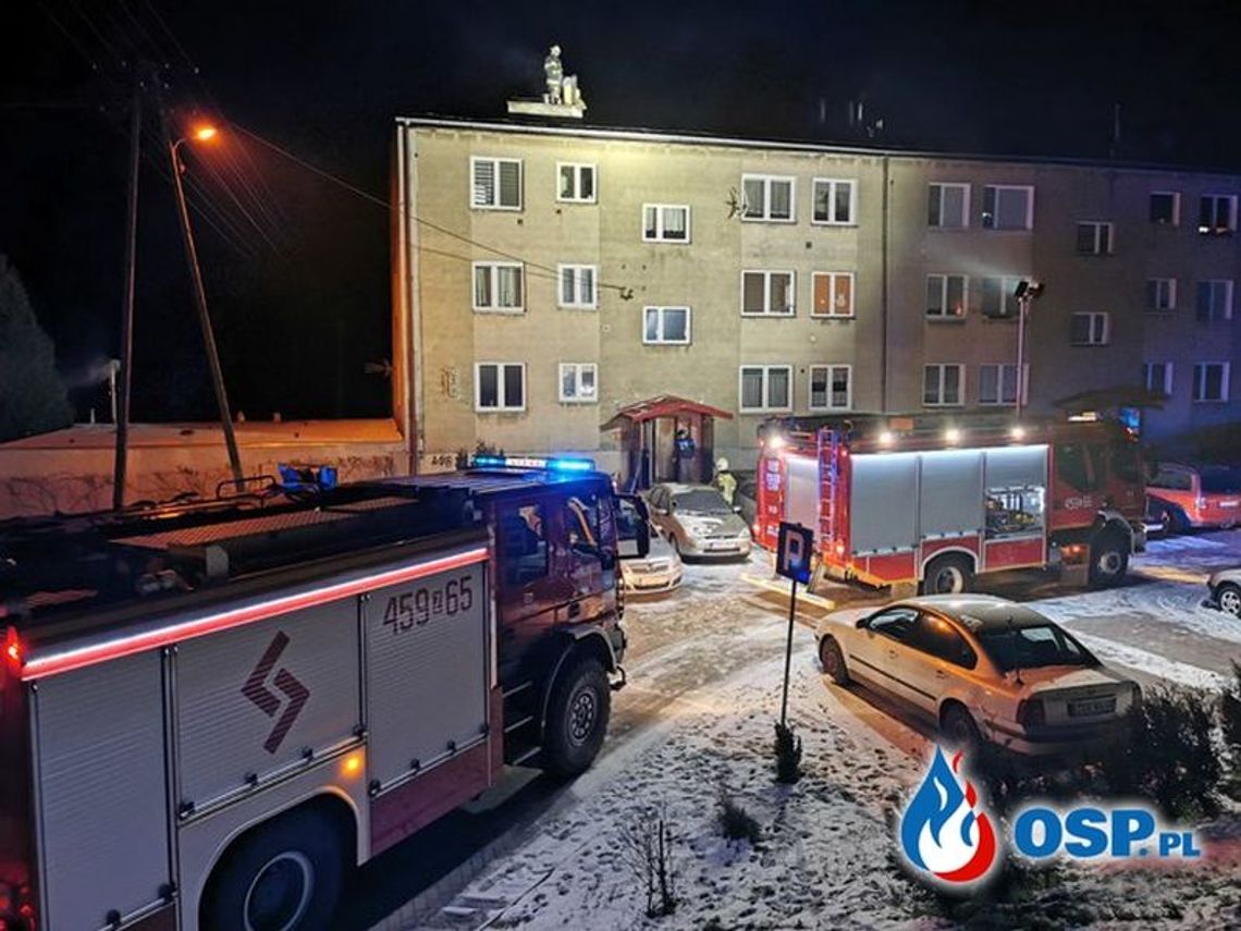 Pożar sadzy w budynku wielorodzinnym Pożar sadzy w budynku wielorodzinnym