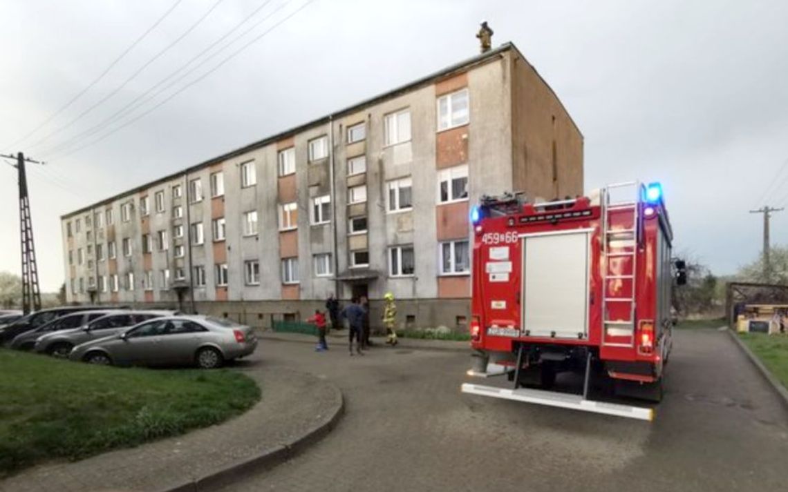 Pożar w budynku wielorodzinnym