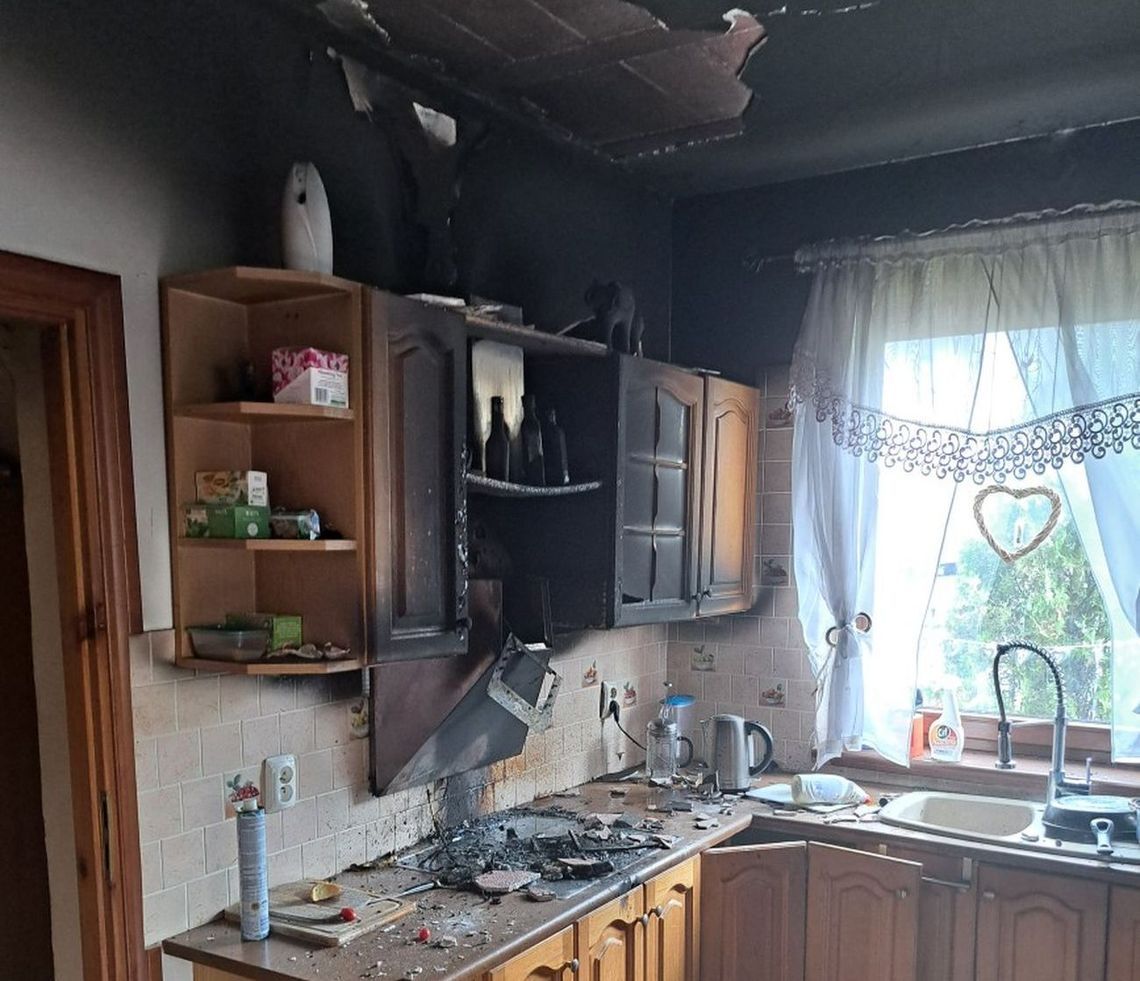 Pożar wybuchł w kuchni