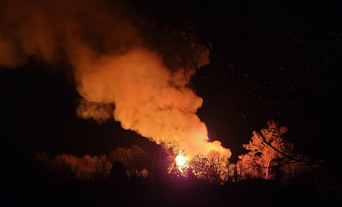 Pożar wybuchł w nocy Pożar wybuchł w nocy