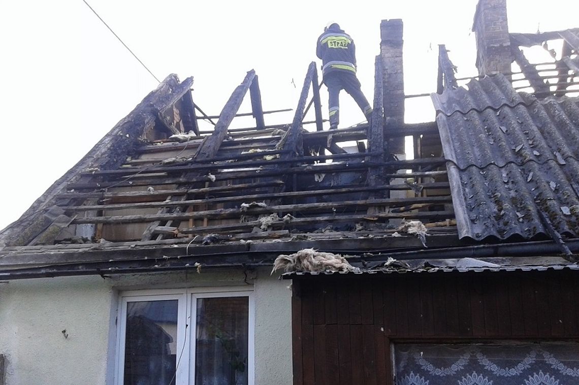 Pożar zaczął się od komina Pożar zaczął się od komina