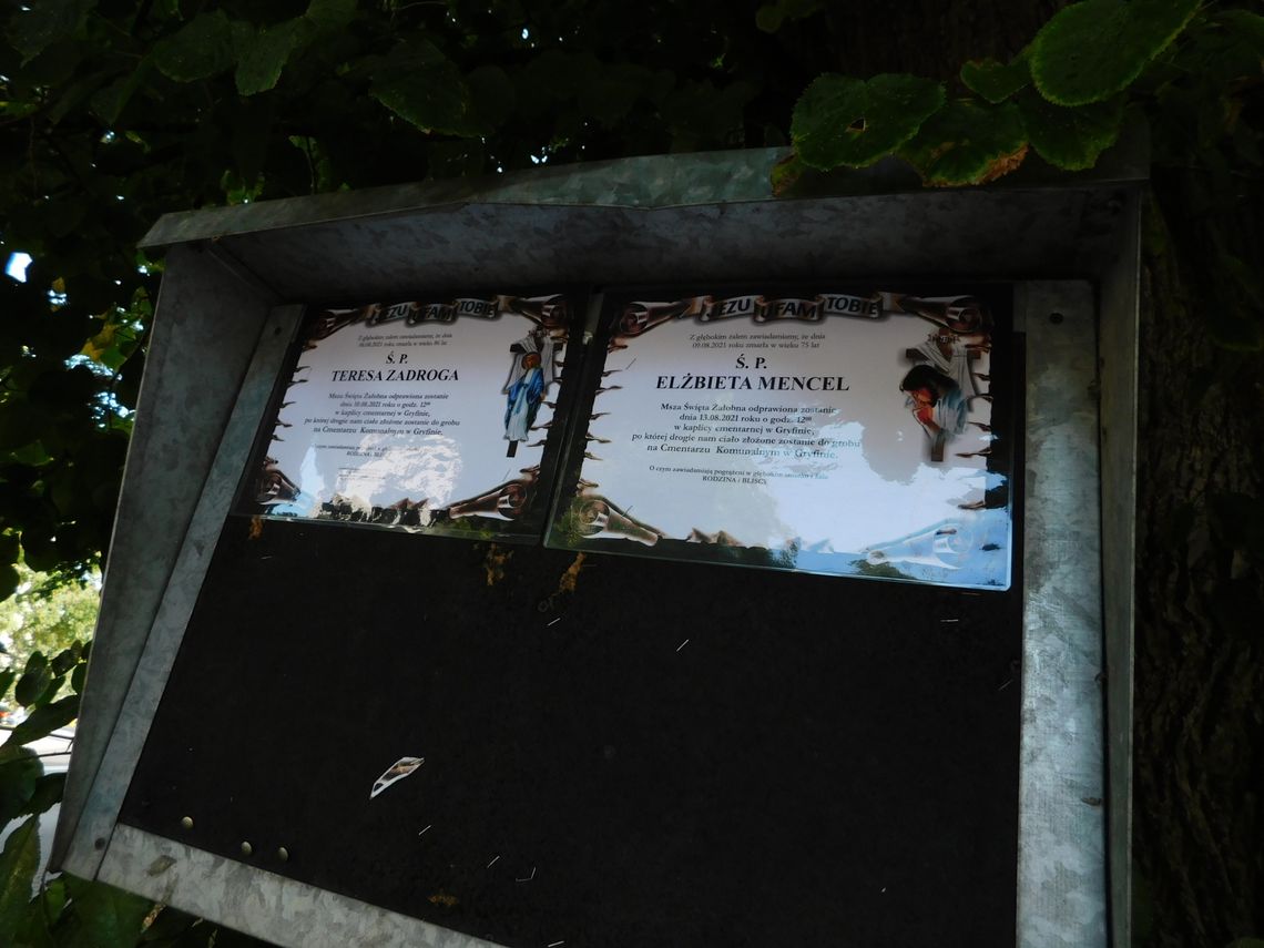 Pożegnamy dwie gryfinianki Pożegnamy dwie gryfinianki