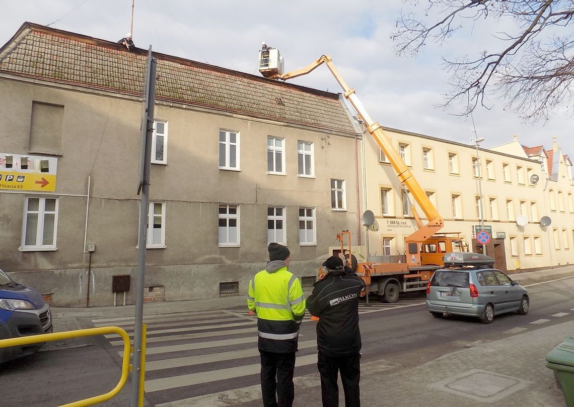 Prace prowadzili na wysokości