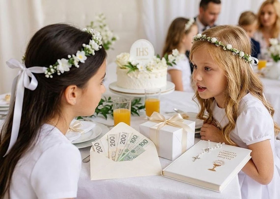 Prezent komunijny od gościa. Nowe badanie ujawnia najczęstsze kwoty