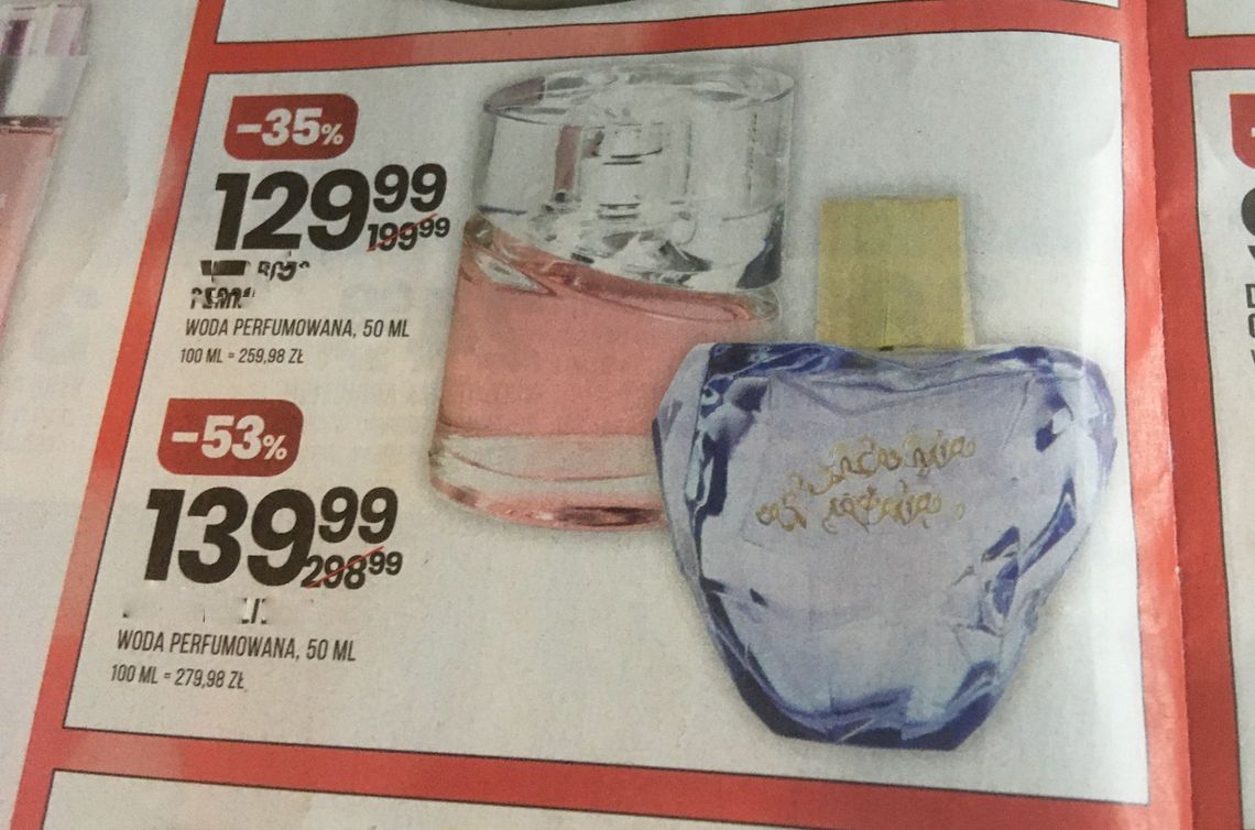 Promocyjna cena perfum w gazetce. W sklepie - ogromne rozczarowanie [list czytelnika]