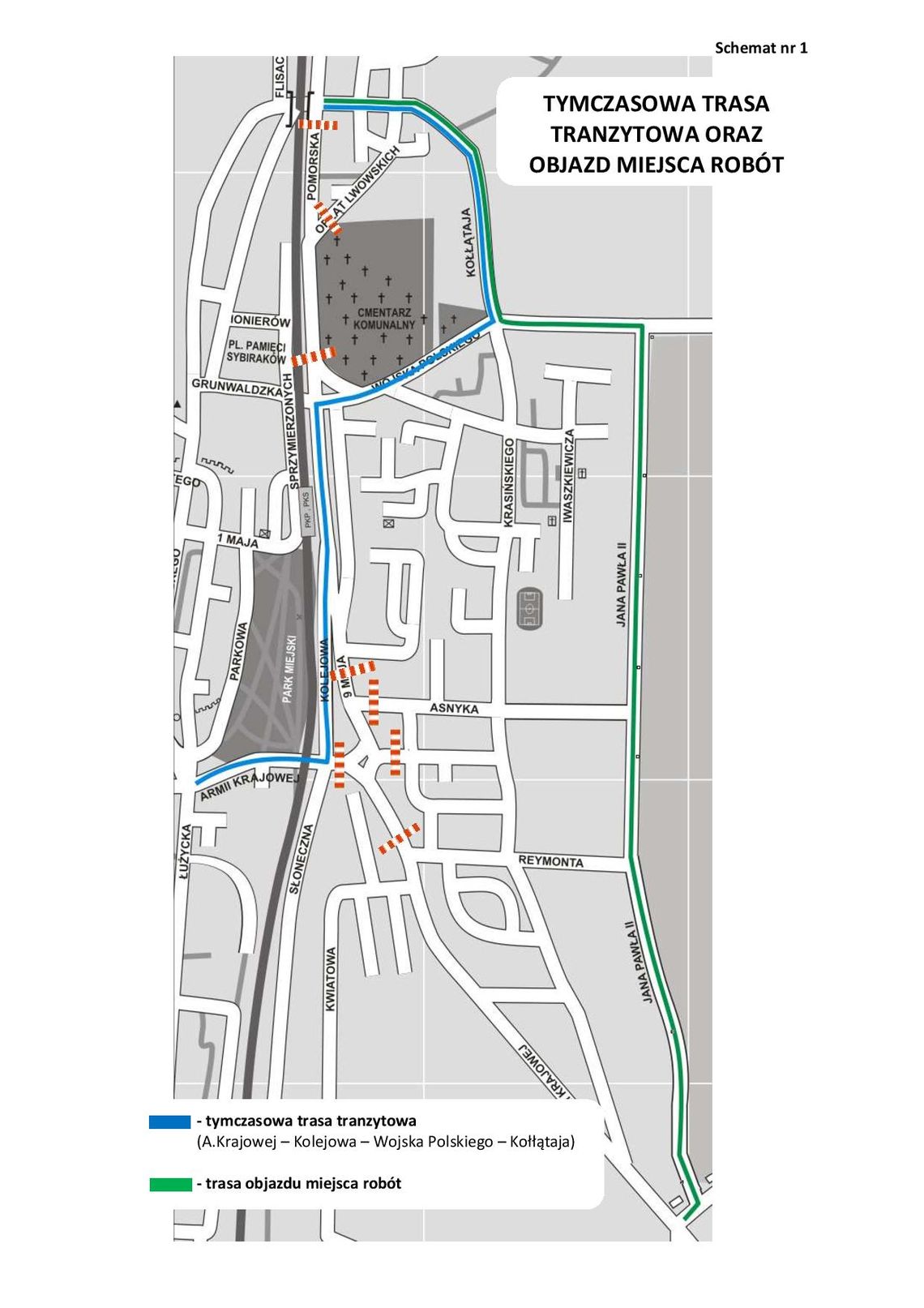 Proponowana zmiana organizacji ruchu Proponowana zmiana organizacji ruchu