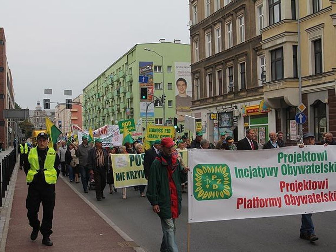 Protestujący działkowcy są zadowoleni