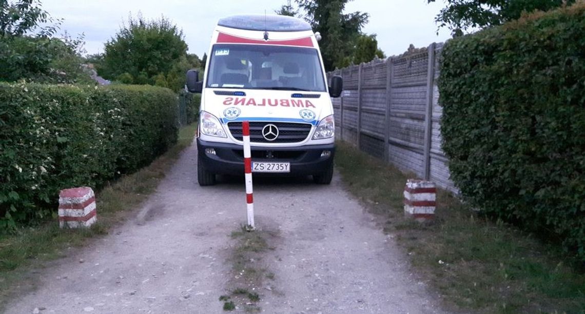Ratownicy nie mogli dotrzeć do chorego