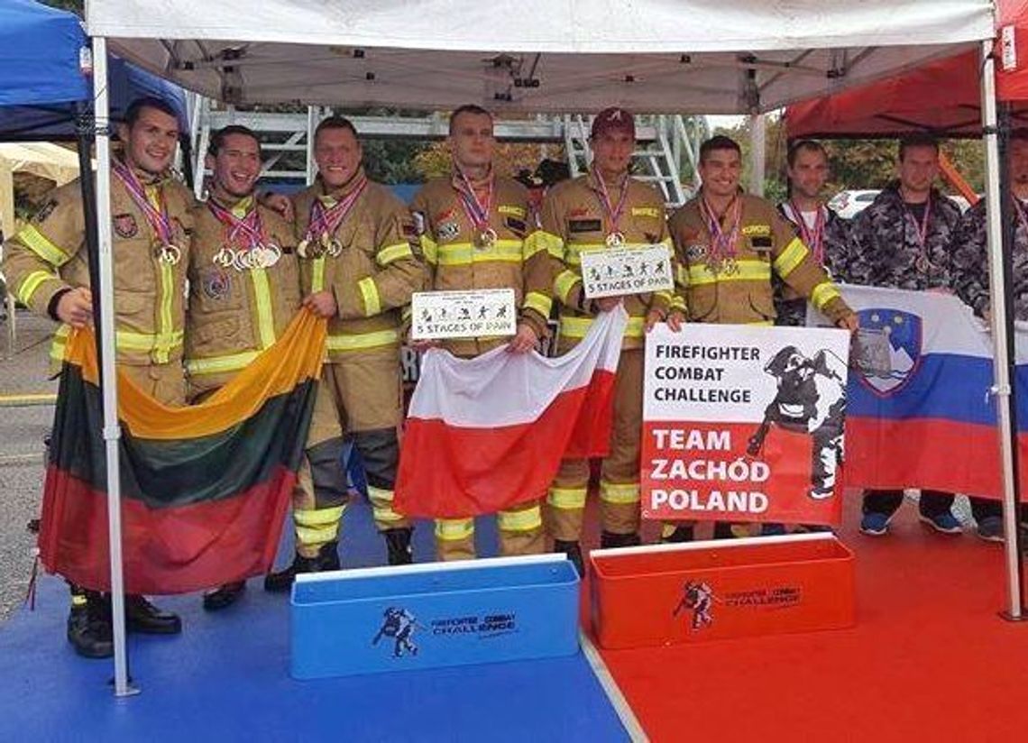 Rekord świata drużyny strażaków z Krzysztofem Krawczykiem w składzie Rekord świata drużyny strażaków z Krzysztofem Krawczykiem w składzie