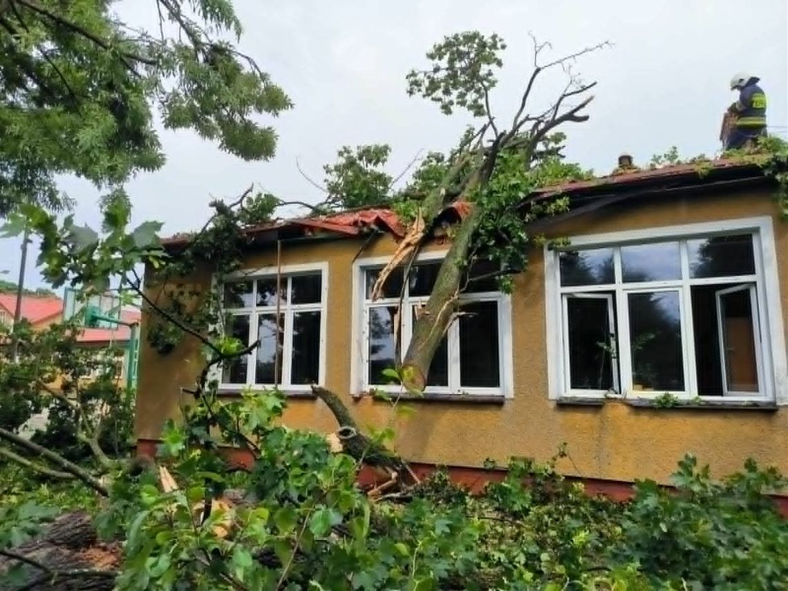 Rekordowy bilans po burzach w powiecie gryfińskim. Strażacy interweniowali ponad 100 razy w kilka dni
