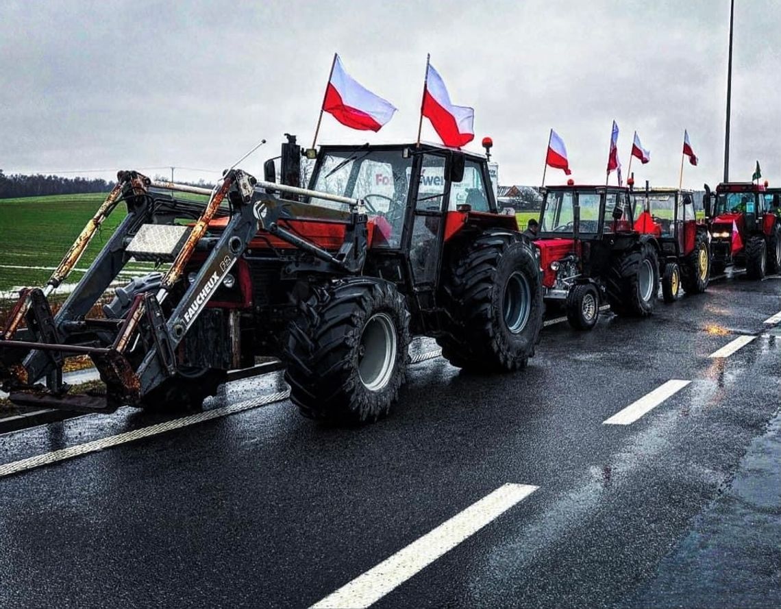 Rolnicy jadą protestować do Szczecina. Utrudnienia w ruchu