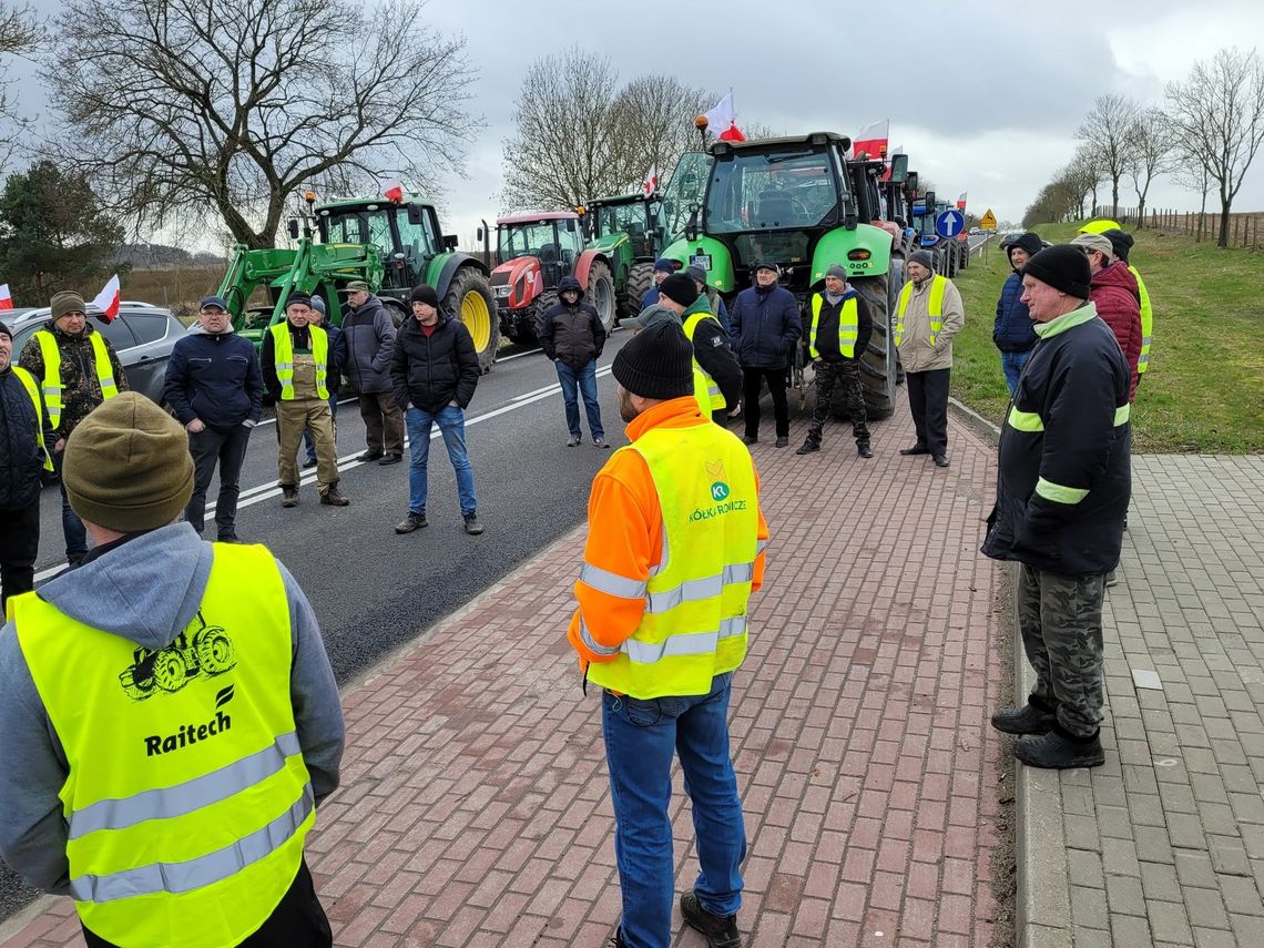 Rolnicy pierwszy raz blokowali drogę w tym miejscu