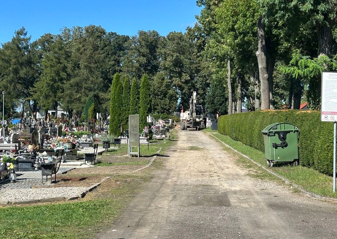 Rozpoczęły się prace na cmentarzu komunalnym Rozpoczęły się prace na cmentarzu komunalnym