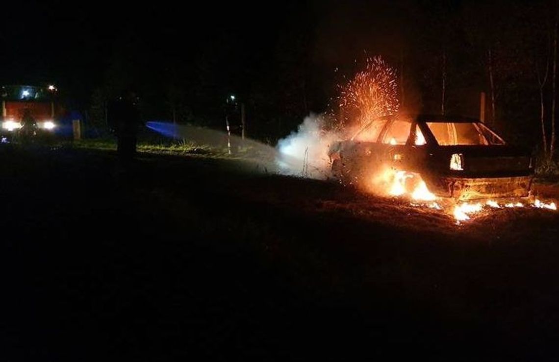 Samochód spłonął w święta