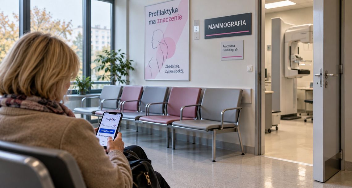 Bezpłatne badania dla kobiet bez kolejek. Ponad 800 tysięcy wolnych terminów na mammografię i HPV HR