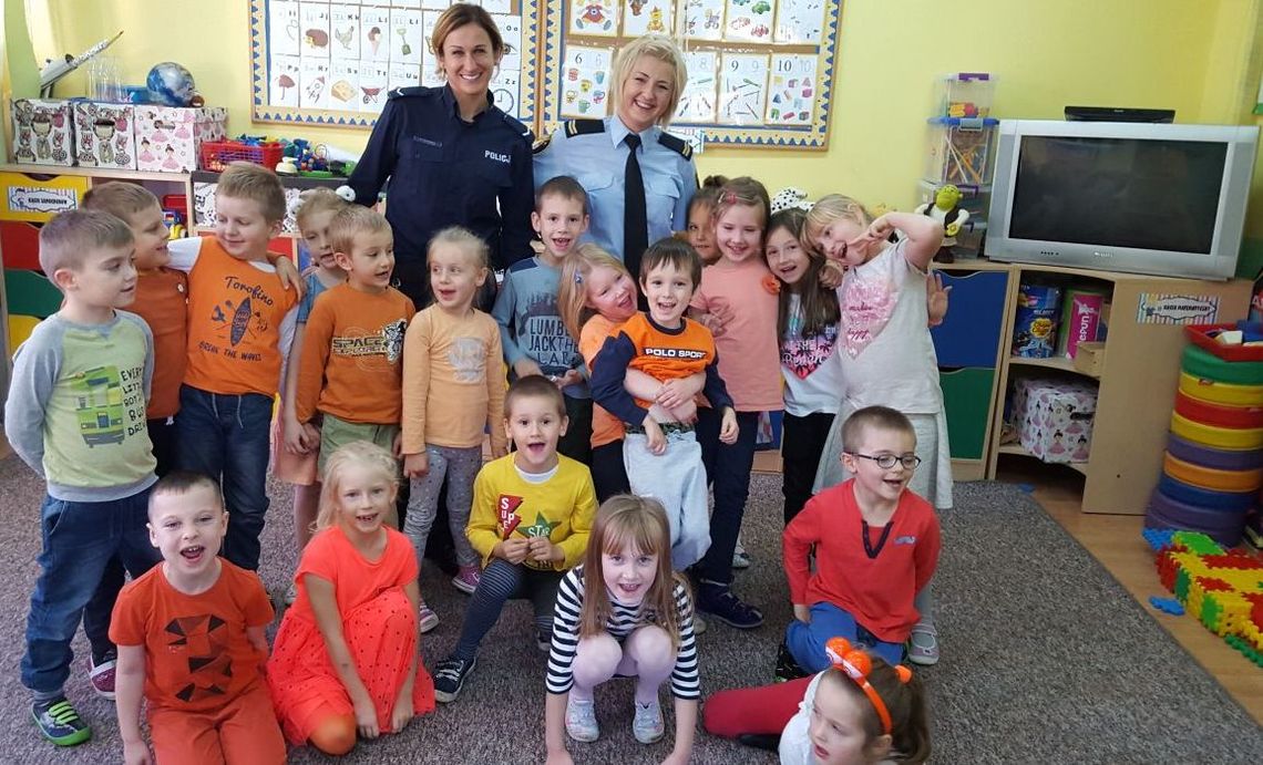 Sierżant Wiewióra odwiedziła gryfińskie przedszkolaki