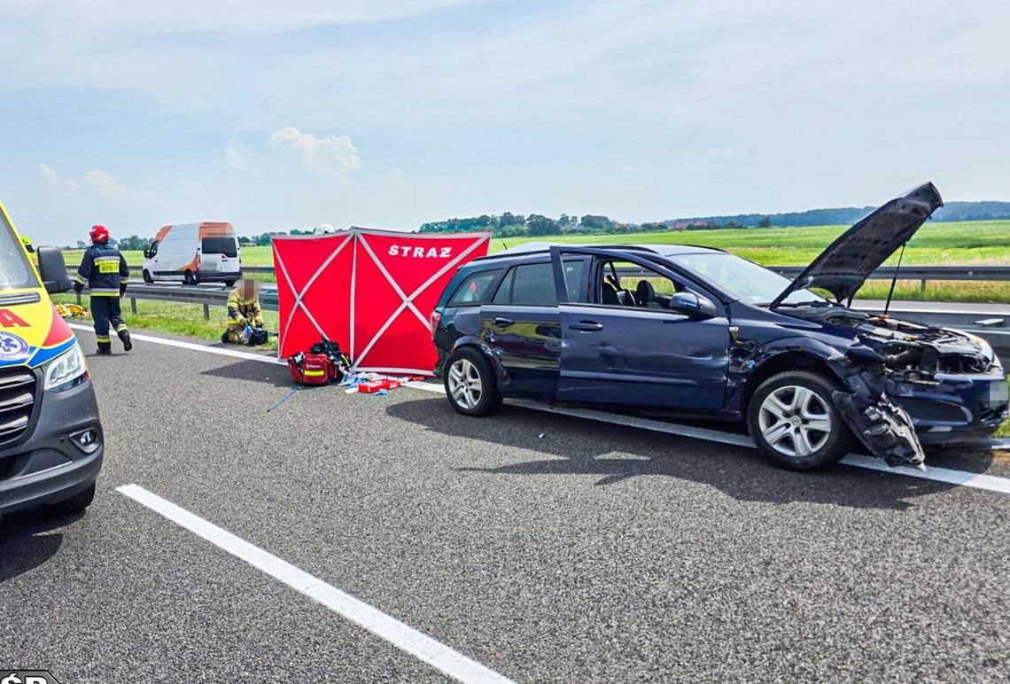 Śmiertelny wypadek na S3. Dramatyczna akcja ratunkowa policjantów CBŚP i kryzys w upalnym korku