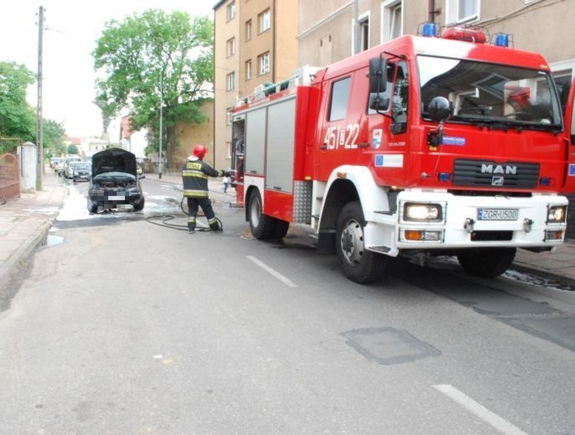 Spłonął samochód w pobliżu GDK