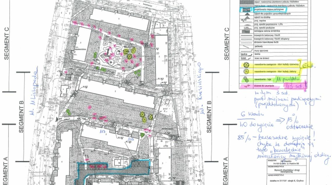 STOP koncepcji zagospodarowania terenu z wycinką drzew! - protestują mieszkańcy STOP koncepcji zagospodarowania terenu z wycinką drzew! - protestują mieszkańcy