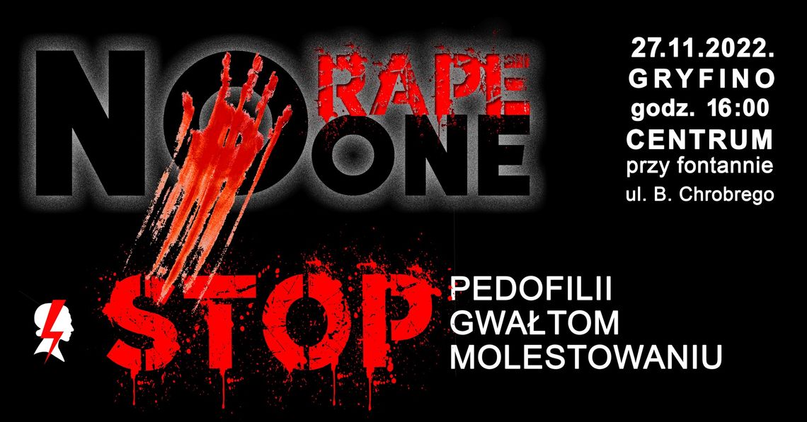 STOP pedofilii, gwałtom i molestowaniu! Protest w Gryfinie STOP pedofilii, gwałtom i molestowaniu! Protest w Gryfinie