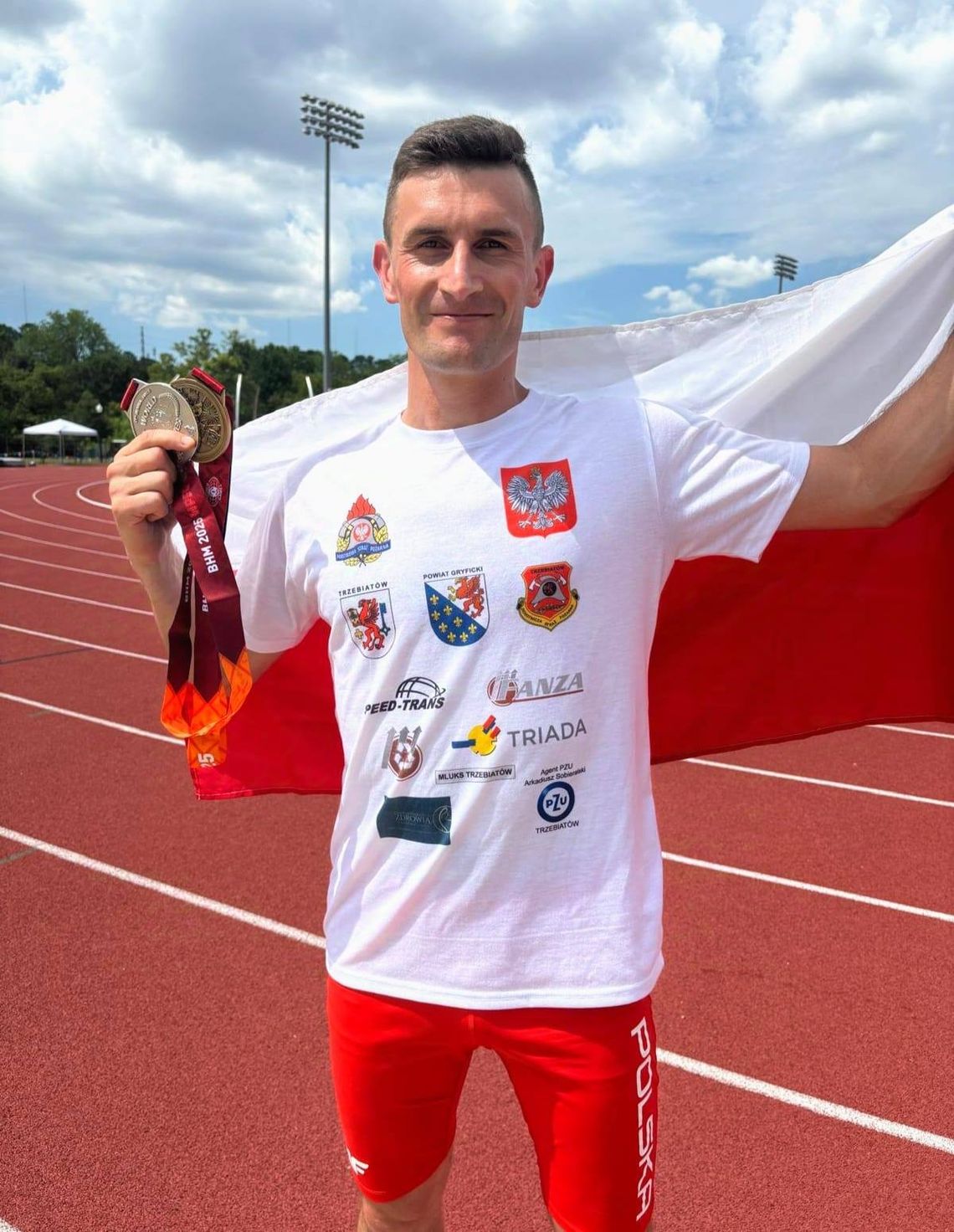 Strażak Przemysław Barański zdobył 2 medale na światowych igrzyskach